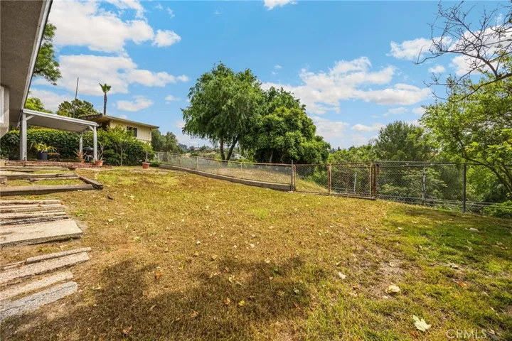 Back yard toward stables