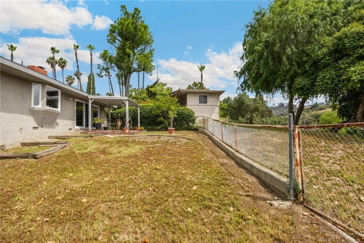 Back yard toward stables
