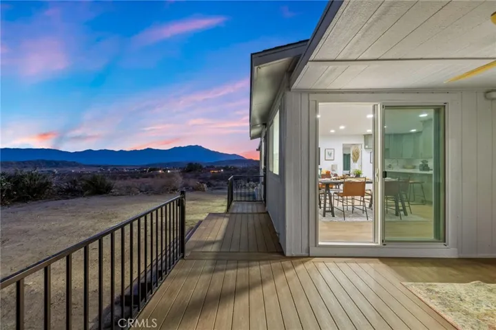 Composite TREX decking with hand rail