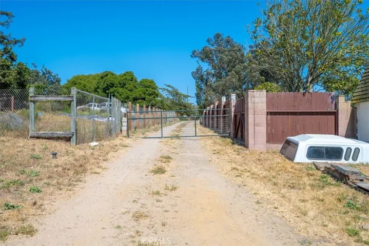 Gate entrance at rear of property