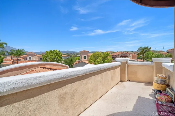 Private balcony off the secondary bedroom.