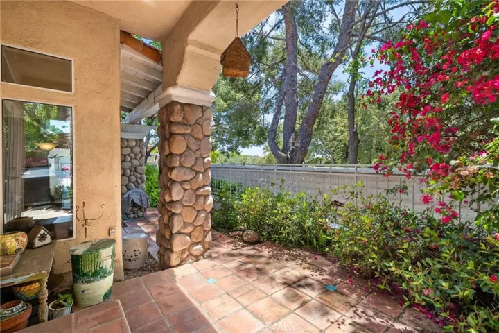 One of 3 patio areas.