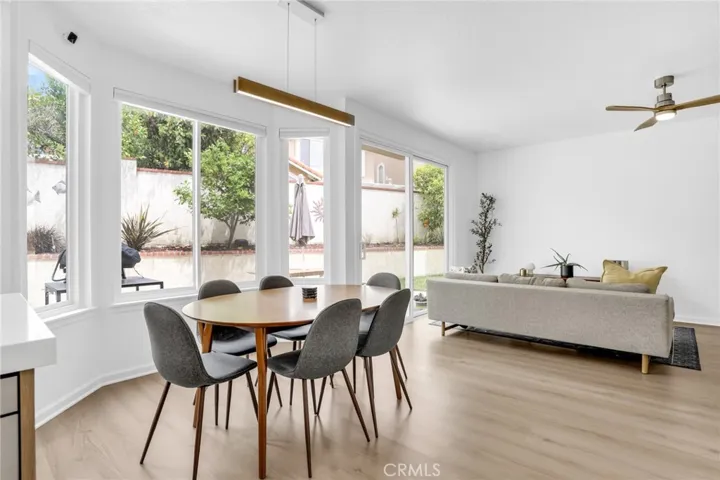 Open Living Room & Dining Area