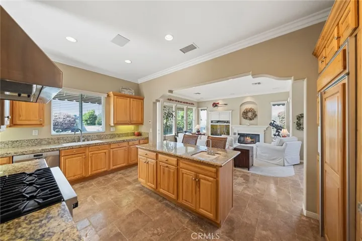 Kitchen Open To Family Room