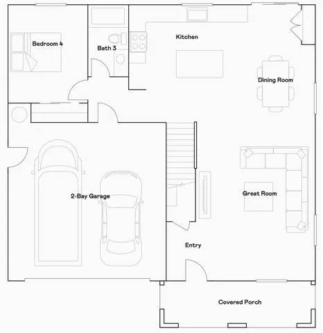 Residence 2 - Level 1​​‌​​​​‌​​‌‌​​‌​​​‌‌​​​‌​​‌‌​​‌‌​​‌‌​​​​ Floorplan