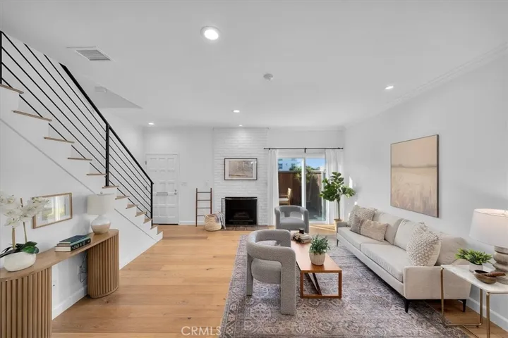 Open living space with private patio
