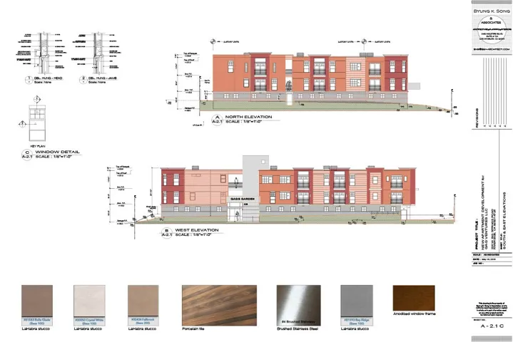 Plans for a 15 door,  55 bed complex