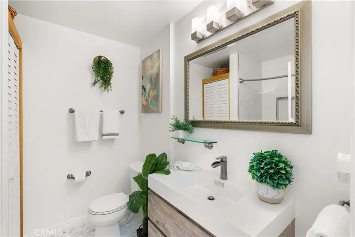 Remodeled hall bathroom