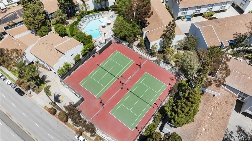 Tennis court and 1rd pool side of Camino Real