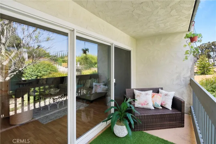 Spacious balcony