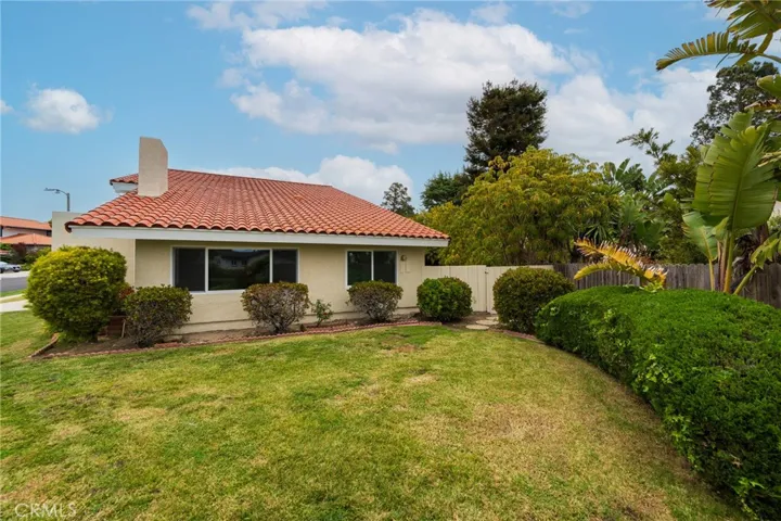 Side yard is large enough to play or relax.