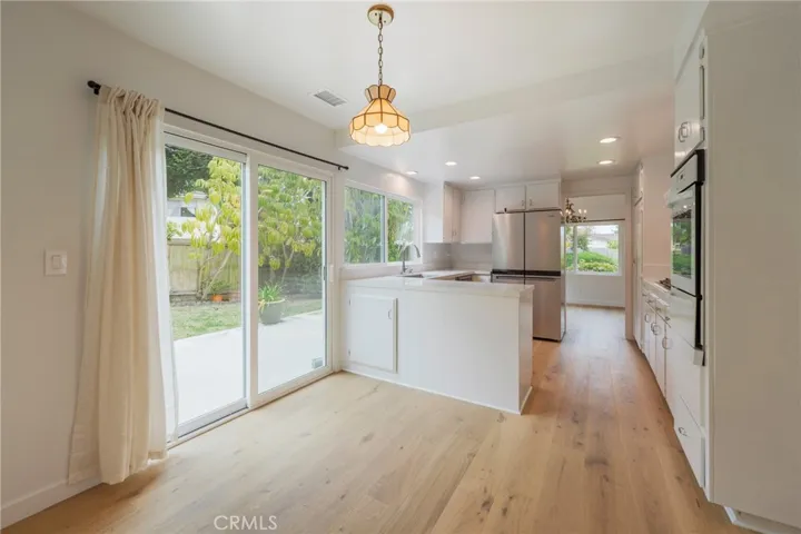 The kitchen is bright and welcoming