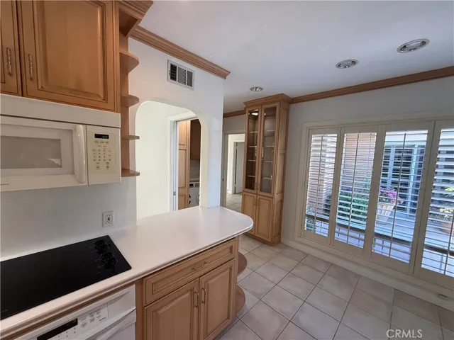Looking out from the kitchen