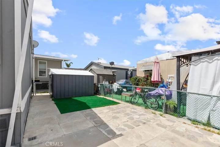 Outside Shed and patio area
