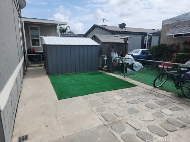 Outside Shed and patio area