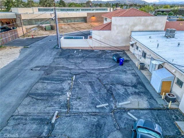 Back yard parking lot too