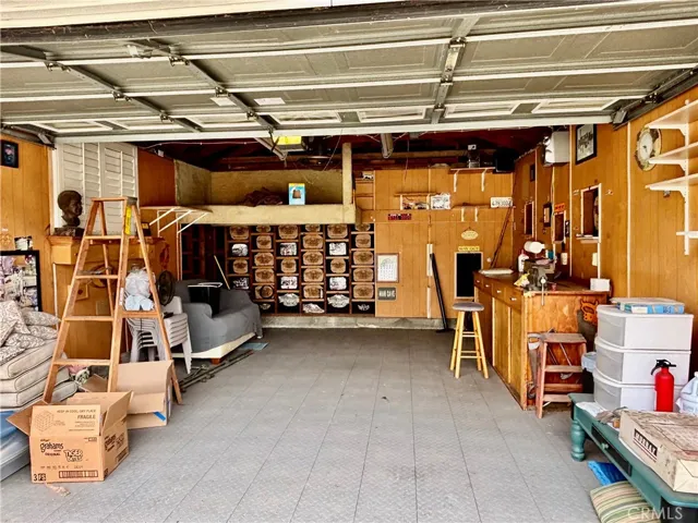 Inside the 2 car garage