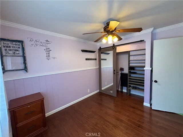 Mirrored Barn door closet