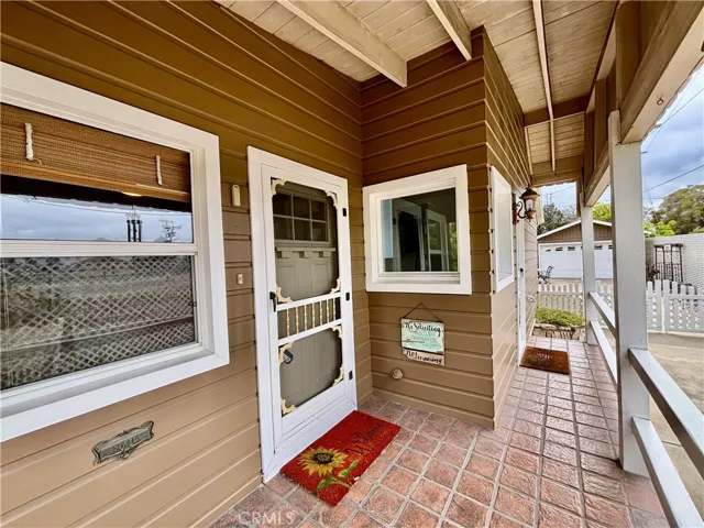 Quaint front porch