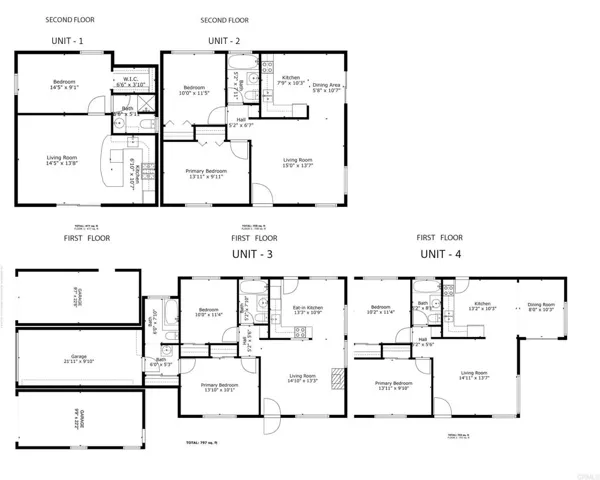 FloorPlan for all 4 units