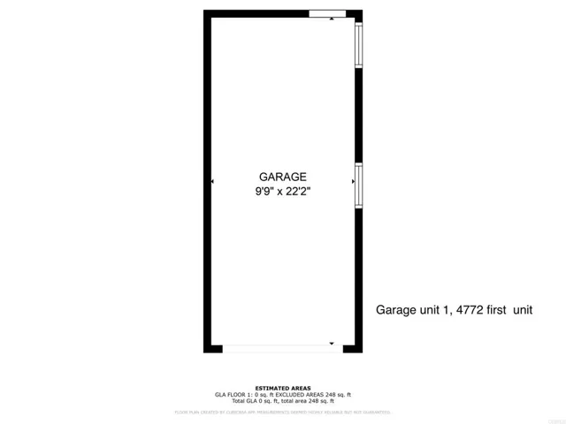 Unit 1 garage