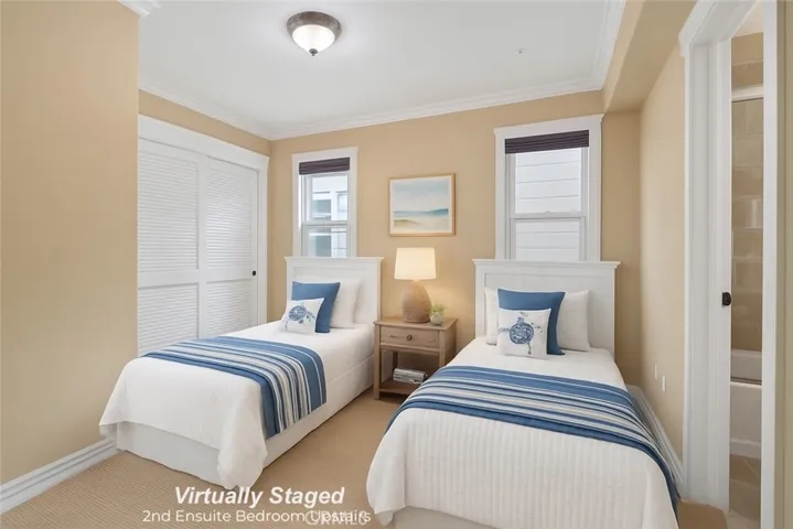 Virtually Staged Ensuite 2nd Bedroom Upstairs