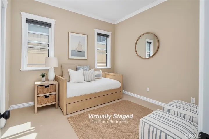 Virtually Staged 1st Floor Bedroom