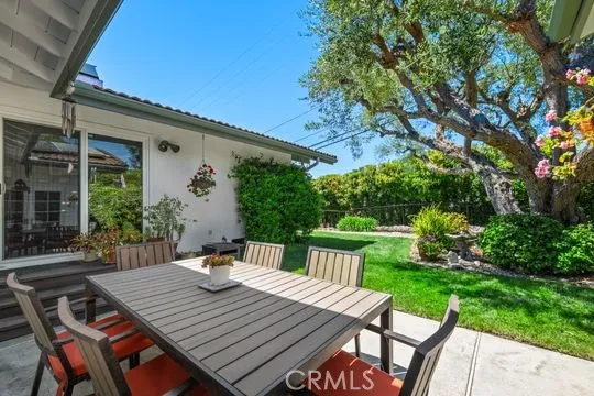 Patio and back yard