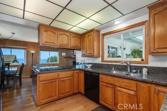 Kitchen looking into family room