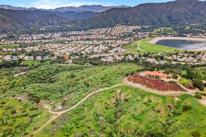 Convenient path provides easy access to the lower portions of the parcel.