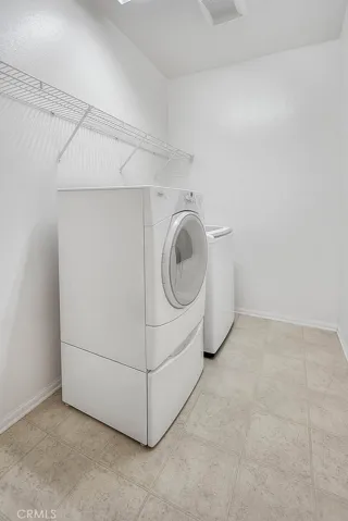 Upstairs laundry room