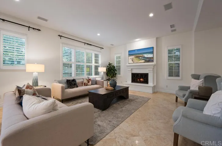 Spacious family room that is open to the kitchen.