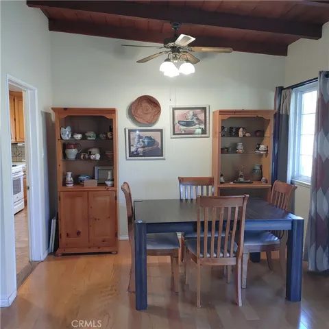 dining room and ceiling fan