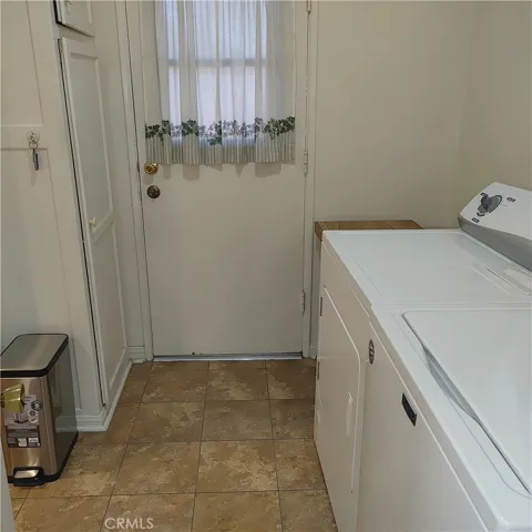 Laundry and back door