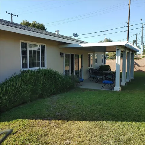 rear and patio