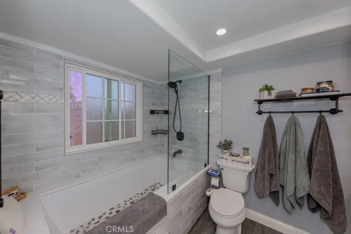 View of master bathroom