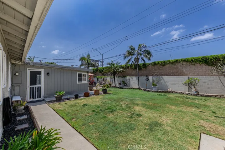 Another view of the backyard