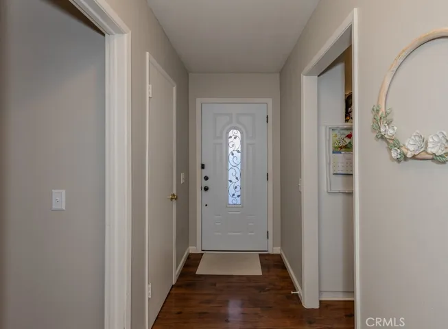 Hall way view of front door