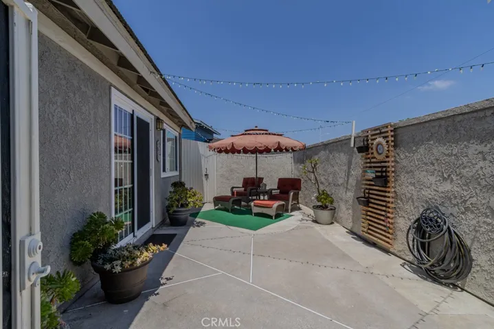 Another view of  the private courtyard