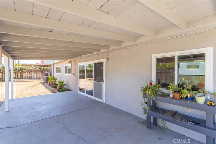 Covered patio