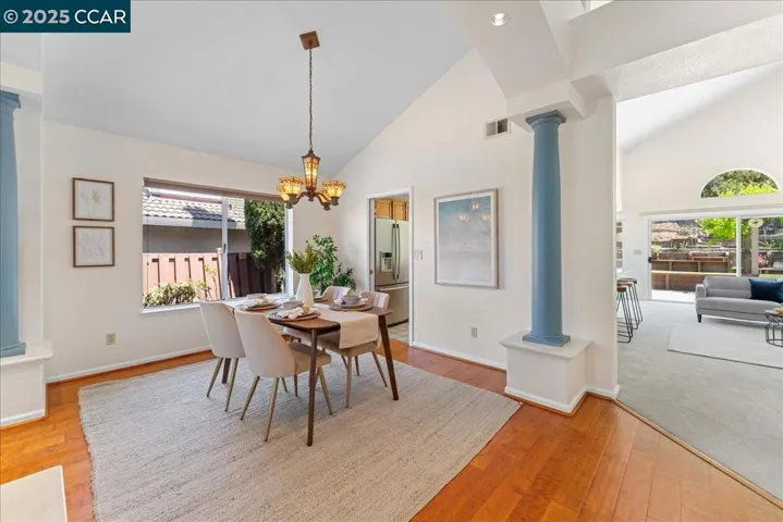Formal Dining With Tiffany Style Lighting
