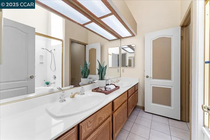 Double Sink in Hall Bathroom