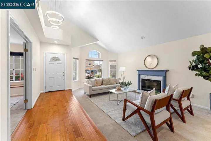 The Chandelier Crowns this Majestic Front Room