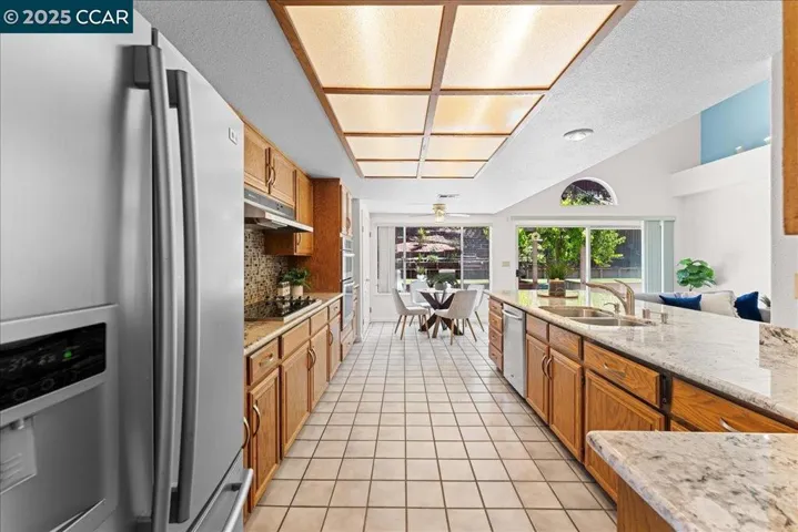 Sleek stainless-steel appliances