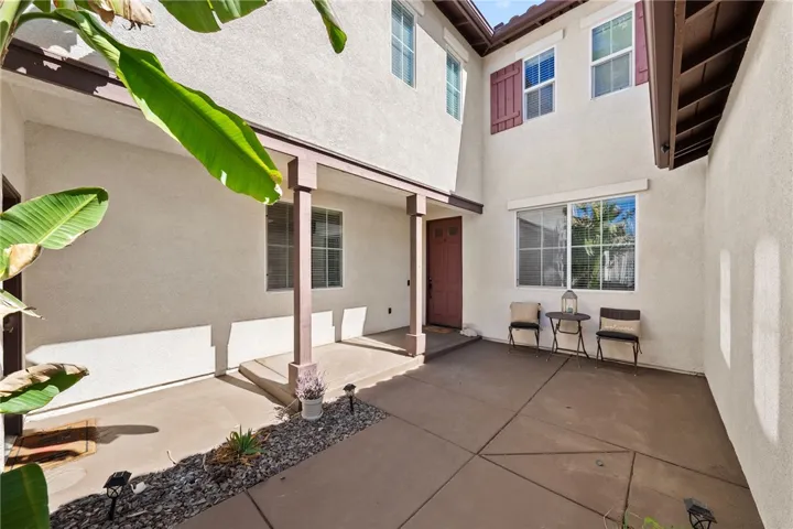 Large courtyard entrance