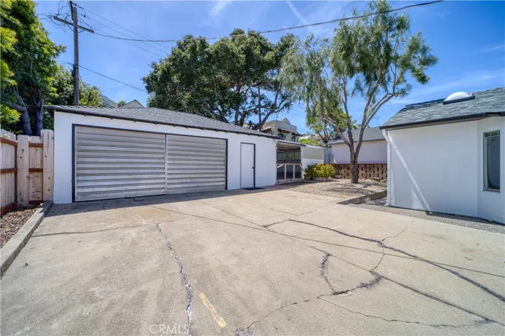 Driveway and garage