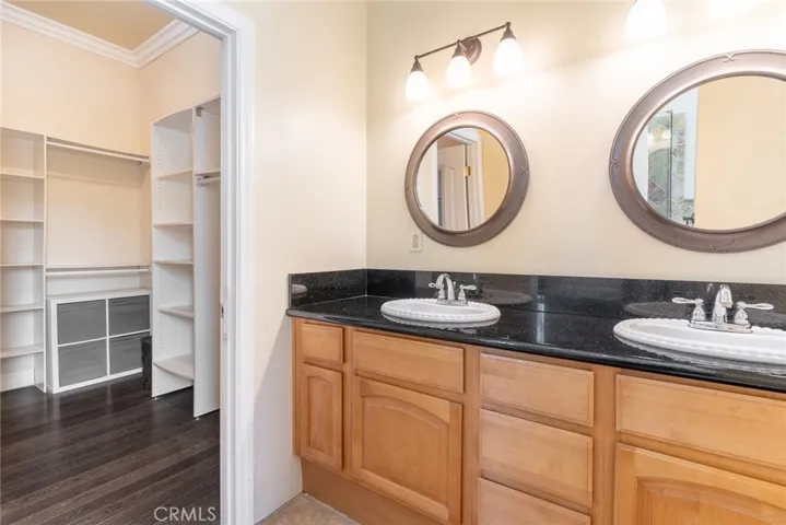 Master walk in closet