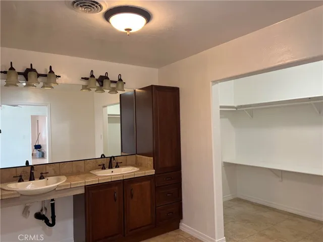 Main bathroom and closet