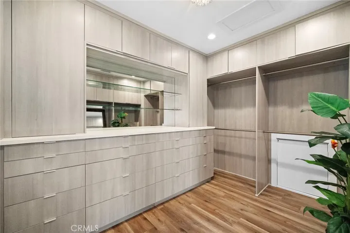 Custom walk-in closet in primary suite