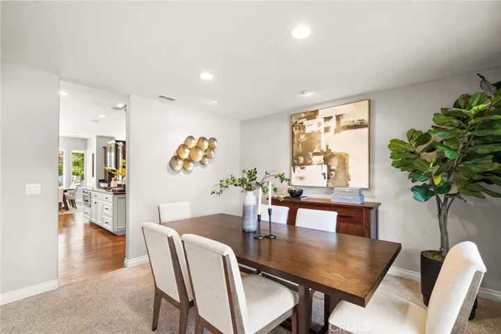 Dining leading to kitchen